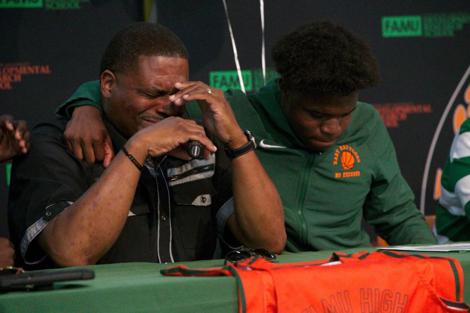 FAMU DRS student-athletes Ameari Logan and Joshua Donaldson-Fountain participated in Signing Day on May 12, 2022, at FAMU DRS.