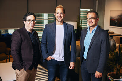 From left to right. Rael Cline, Co-founder and CEO of Nozzle; James Pitts-Drake, Optimizon’s Founder and CEO; and Matt Anderson, Marketplace amp’s Managing Director. Photography by Jon Bradley Photography