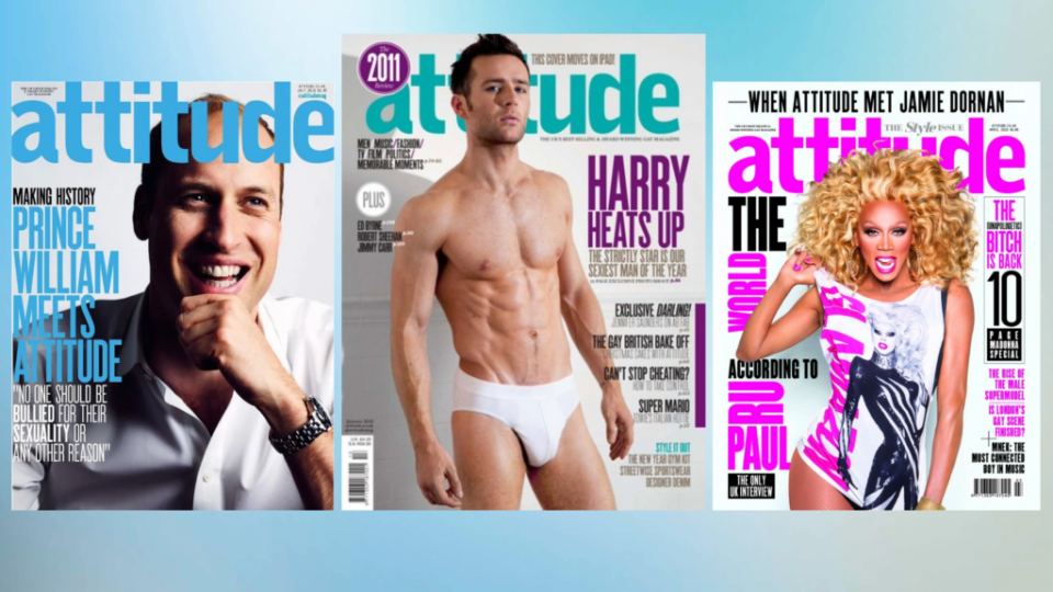 The Attitude app gets you instant access to 15 years of back issues (Image: Attitude)