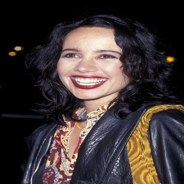 Close-up of Janeane smiling