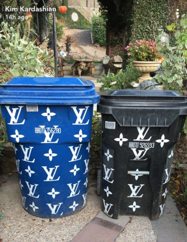 Kim Kardashian West Blows Up Twitter With Her Photo of Louis Vuitton Trash  Cans