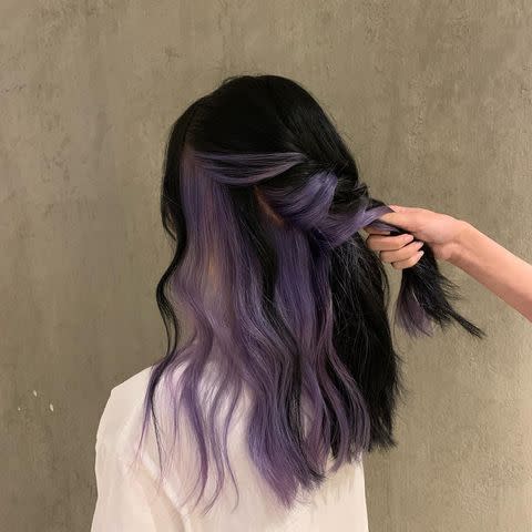 <p>If your employer won't let you dye your hair, or you're not sure about going the whole hog, this hidden style is perfect.</p><p><a href="https://www.instagram.com/p/CD3wbfxjMsy/" rel="nofollow noopener" target="_blank" data-ylk="slk:See the original post on Instagram;elm:context_link;itc:0;sec:content-canvas" class="link ">See the original post on Instagram</a></p>