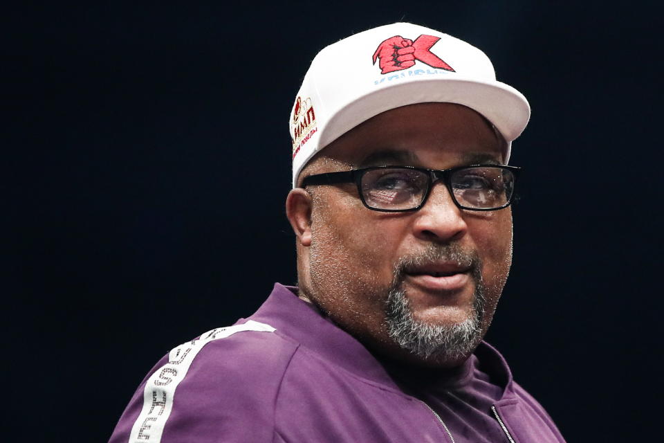 CHELYABINSK, RUSSIA - AUGUST 24, 2019: American professional boxer Buddy McGirt ahead of a boxing show at Traktor Ice Arena. Valery Sharifulin/TASS (Photo by Valery Sharifulin\TASS via Getty Images)