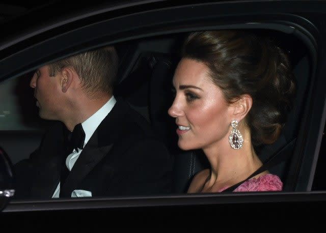 The royal fab four, along with Princess Eugenie, were spotted arriving to Buckingham Palace on Wednesday night.