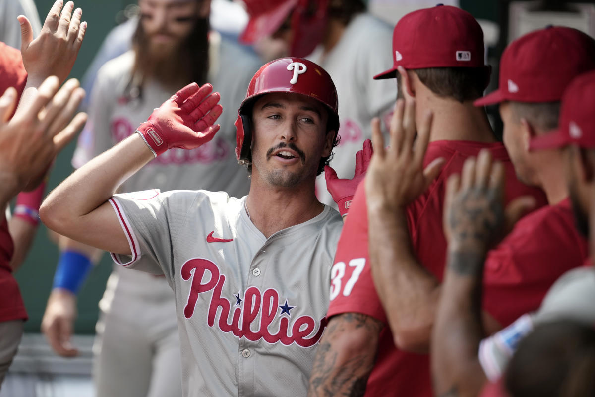 Everybody hits but Stubbs steals the show as Phillies secure series win over Royals