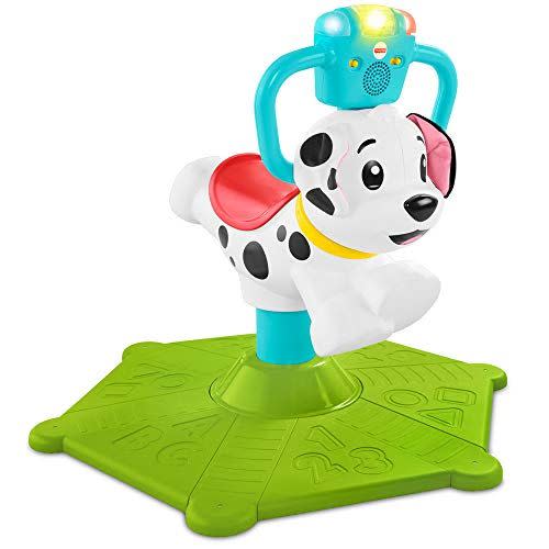 <p><strong>Fisher-Price</strong></p><p>amazon.com</p><p><strong>$69.76</strong></p><p><a href="https://www.amazon.com/dp/B07MJCN7HZ?tag=syn-yahoo-20&ascsubtag=%5Bartid%7C10055.g.34425717%5Bsrc%7Cyahoo-us" rel="nofollow noopener" target="_blank" data-ylk="slk:Shop Now;elm:context_link;itc:0;sec:content-canvas" class="link ">Shop Now</a></p><p>The Bounce and Spin Puppy may be more of a bounce-on than a ride-on, but we've included it as it helps to similarly promote balance and getting on and off in a similar capacity! <strong>The puppy has different modes of play, allowing kids to rock out to the ABCs and 123s or learn the colors with the projecting lights. </strong><br><br><strong>Ages: </strong>1+ years old<strong><br>Max Weight:</strong> 55 pounds</p>