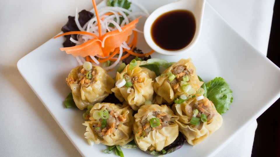 Siomay is closely related to the Cantonese dim sum snack, shumai. - Lisa Wiltse/Corbis News/Getty Images