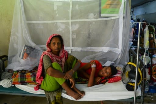 Some dengue patients have been forced to sleep on the floor of wards or in corridors