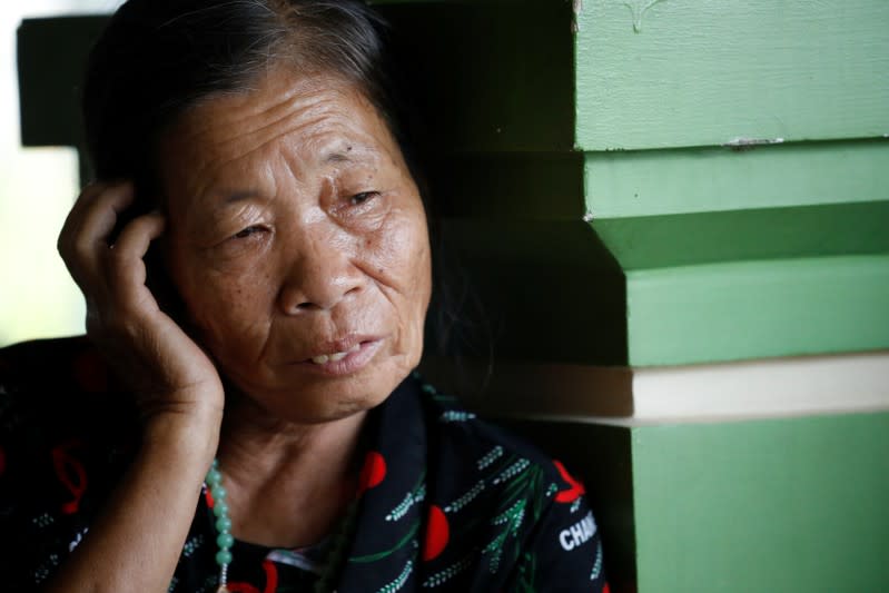 Anna Tran Thi Thanh, aunt of Anna Bui Thi Nhung, a Vietnamese suspected victim in a truck container in UK, is seen at her home in Nghe An province