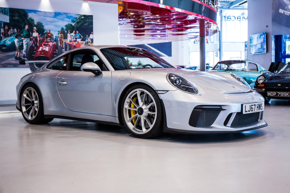 A rare example of the Porsche 911.2 GT3, as it has a full manual gearbox. Photo: Martyn Lucy/Getty Images)