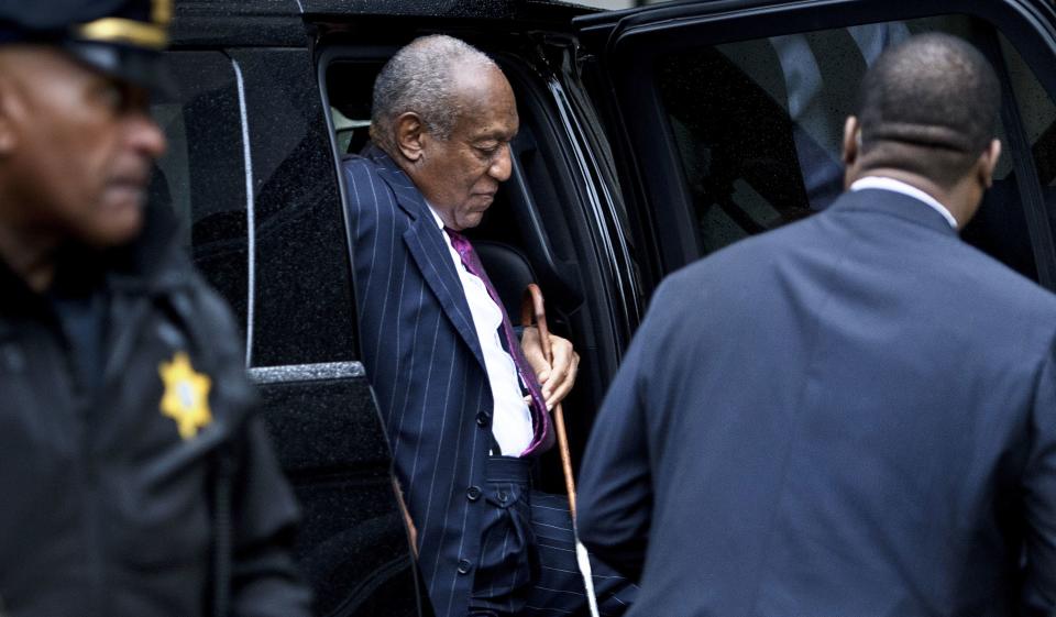 Bill Cosby arrives for a second day of a sentencing hearing at the Montgomery County Courthouse Sept. 25, 2018, in Norristown, Pennsylvania. (Photo: BRENDAN SMIALOWSKI via Getty Images)