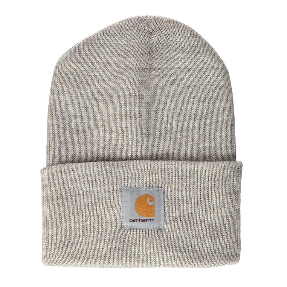 Carhartt Cuffed Knit Beanie in Alabaster Heather