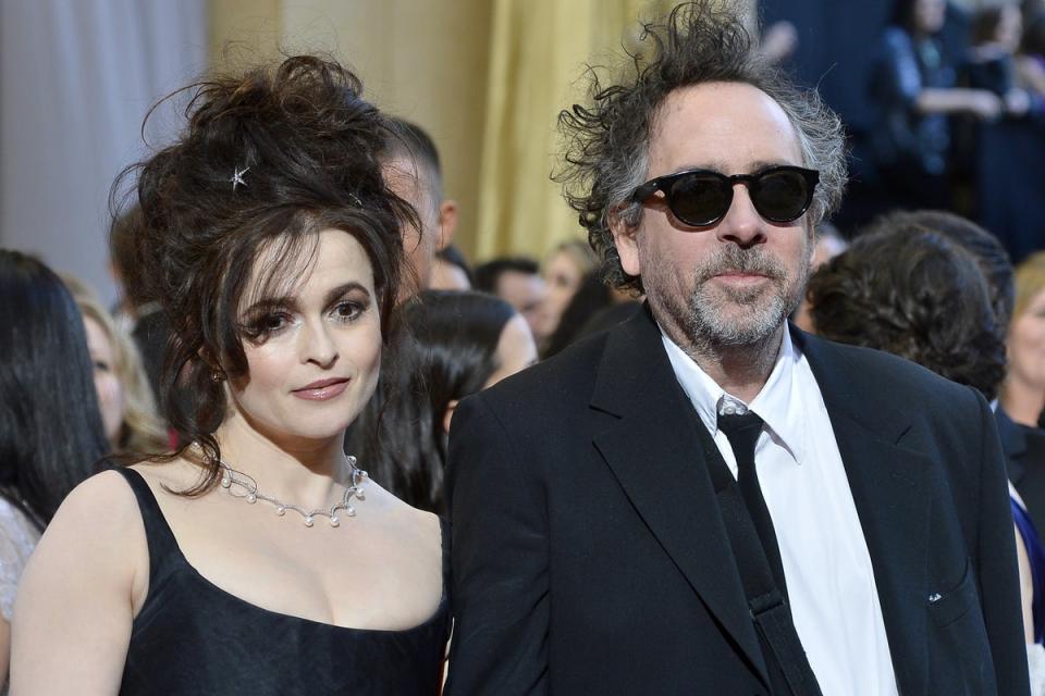Bonham Carter and her ex, director Tim Burton at the 2013 Oscars (Frazer Harrison/Getty Images)
