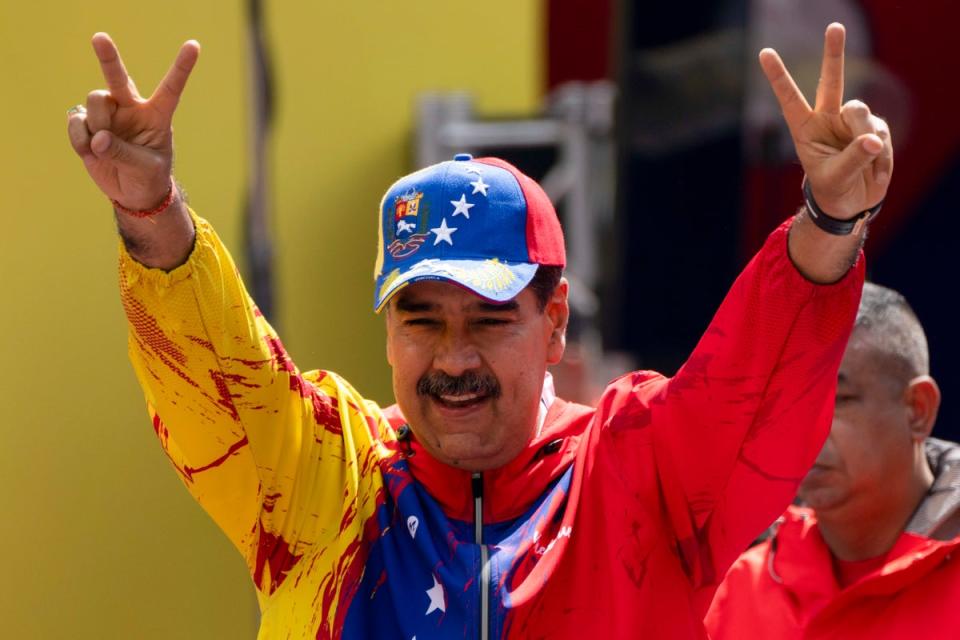 Nicolas Maduro was re-elected in 2018 but only after judges banned his main opponents from taking part (AP)