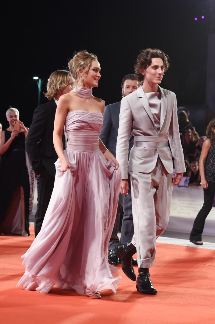 Chalamet had previously dated Lily-Rose Depp. (Getty Images)