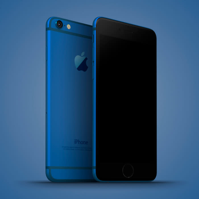 iPhone 6c Blue Mockup