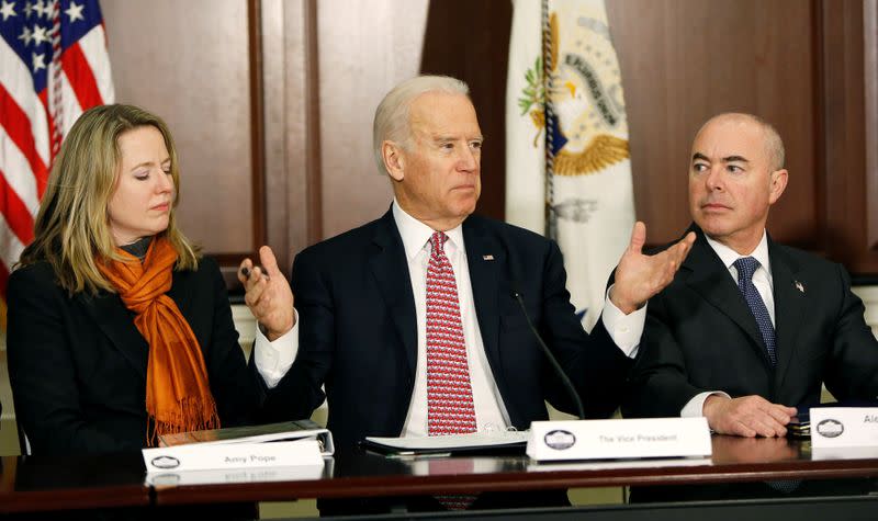 FILE PHOTO: United States Vice President Biden delivers remarks at roundtable on countering violent extremism in Washington