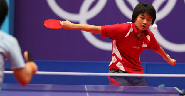 Isabelle Li playing at the Youth Olympic Games. (Photo courtesy of SSC)