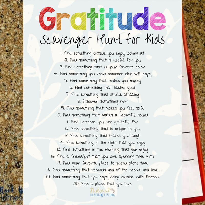 Gratitude Scavenger Hunt