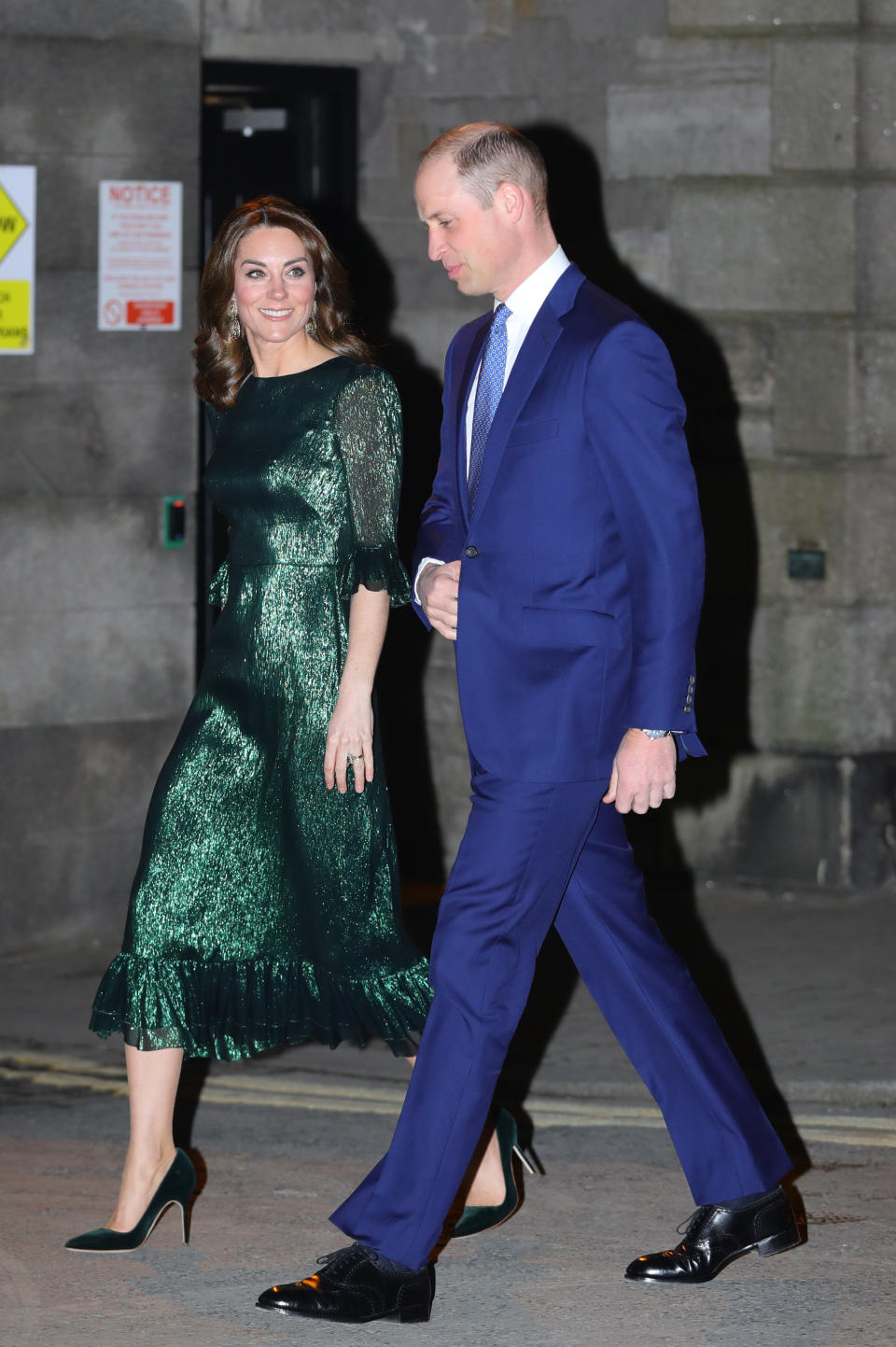 The Duke and Duchess of Cambridge arrive for a reception hosted by the British Ambassador to Ireland at the Gravity Bar, Guinness Storehouse, Dublin, during their three day visit to the Republic of Ireland.