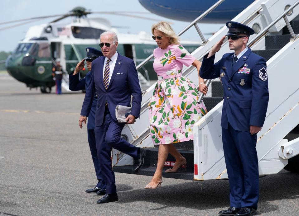 Mr and Ms Biden (AP)