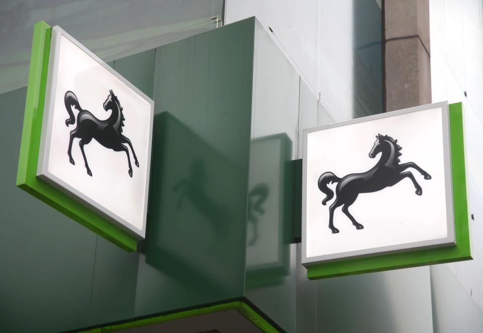 Lloyds Banking Group has revealed it swung to a £3.9bn half-year profit from a £602m loss a year ago as it cut bad debt provisions thanks to the UK’s economic recovery (Yui Mok/PA) (PA Archive)