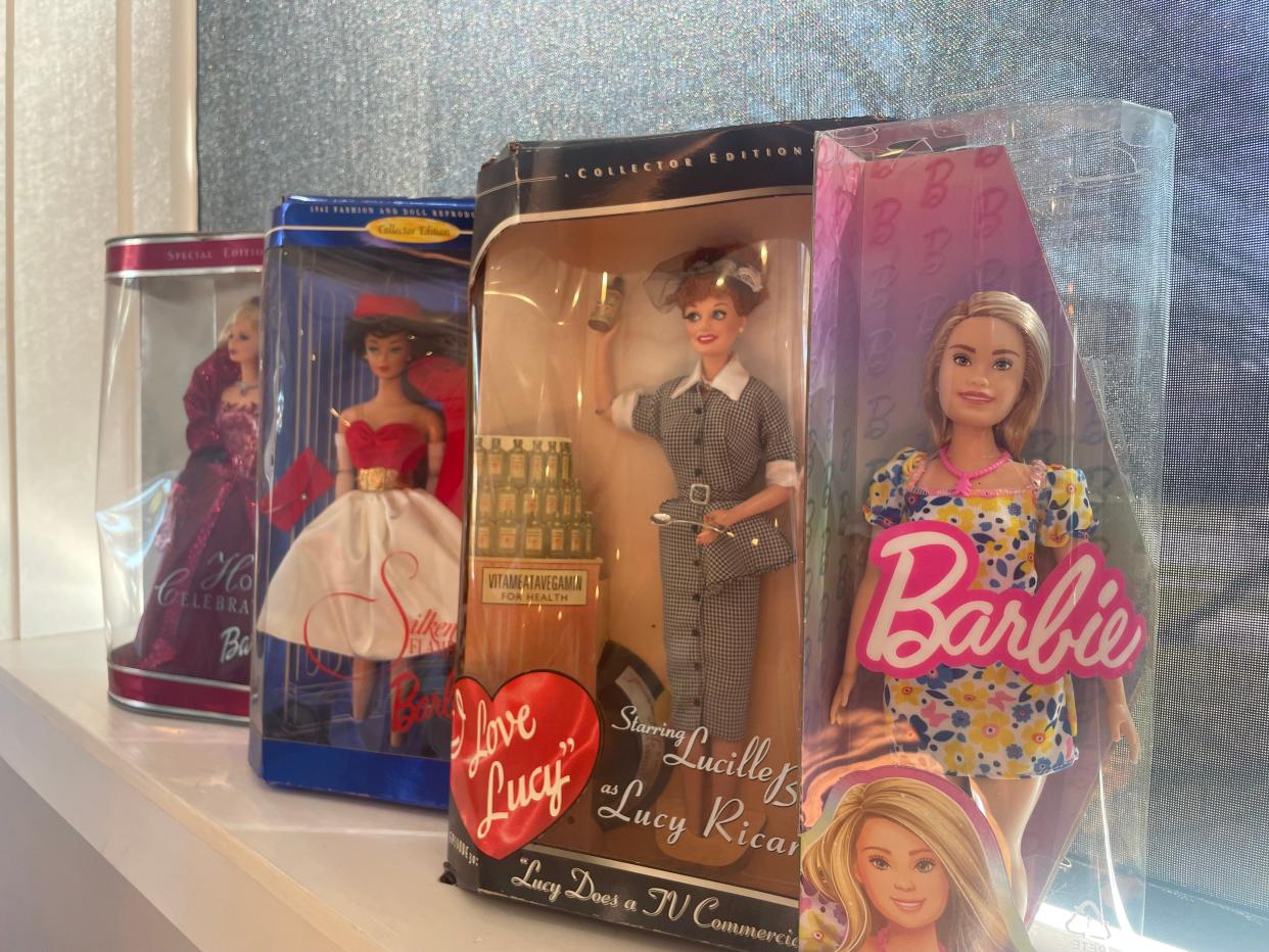 Barbies at the Port Huron Museums Carnegie Center on March 13, 2024. The museum is opening a Barbie exhibit in April.