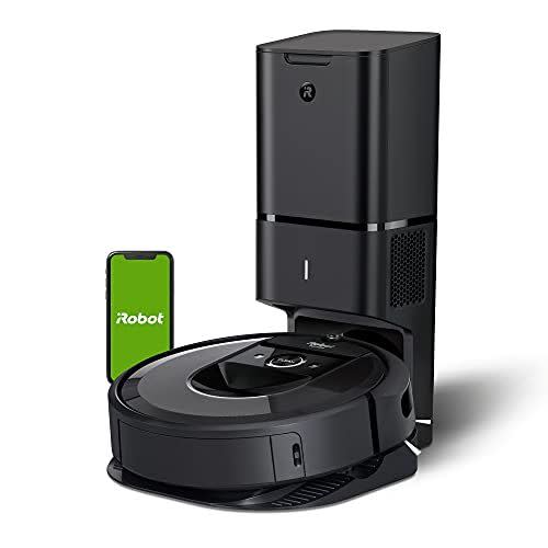 1) iRobot Roomba i7+ (7550) Robot Vacuum with Automatic Dirt Disposal-Empties Itself, Wi-Fi Connected, Smart Mapping, Works with Alexa, Ideal for Pet Hair, Carpets, Hard Floors, Black