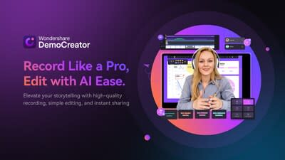 Wondershare DemoCreator Introduces Version 8.0: Speed ​​Up Video Creation and Editing with Innovative AI Features