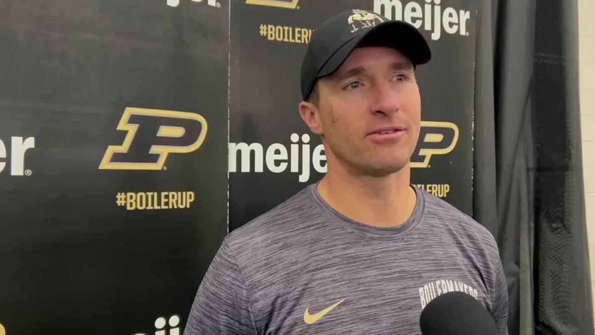 Drew Brees discusses his role with Purdue football coaching staff