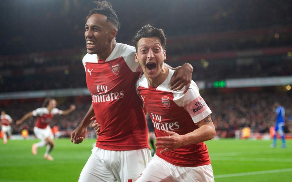 Arsenal celebrate the goal of the season, inspired by a Mesut Ozil masterclass - Arsenal FC