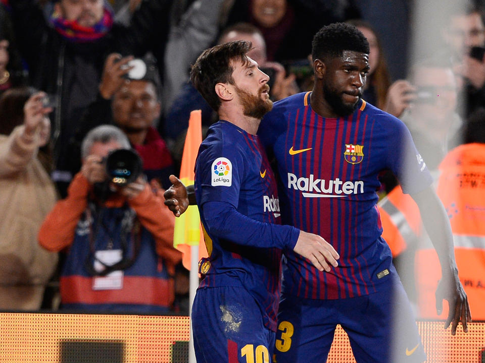 Samuel Umtiti has proven his worth to the Barcelona team since his arrival from Lyon: Getty