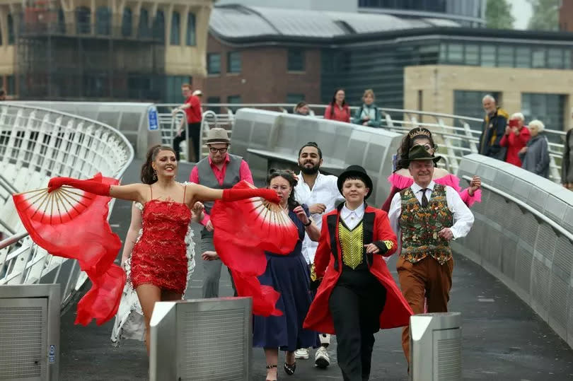 Go North East take over the Quayside for launch of new campaign to 'get your bum on board'