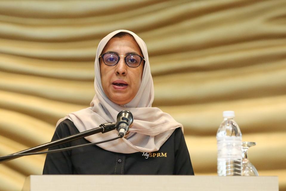 Malaysian Anti-Corruption Commission chief Latheefa Koya speaks during the Regional Workshop on Promoting Beneficial Ownership Transparency in Southeast Asia in Kuala Lumpur July 22, 2019. — Picture by Yusof Mat Isa