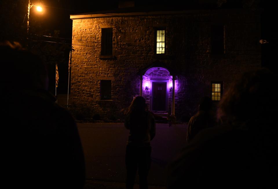 Princess Anne Police Headquarters is a stop on the Chesapeake Ghost Tours Oct. 20, 2023, in Princess Anne, Maryland. The headquaters is the site of the lynching of George Armwood in 1931.