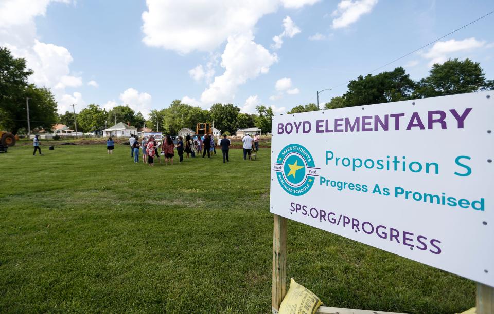 A new Boyd Elementary School was one of the projects funded by the previous Springfield school bond issue. Friends of SPS, campaigned for passage of the previous issue, is supporting the new Proposition S that will appear on ballots in April.