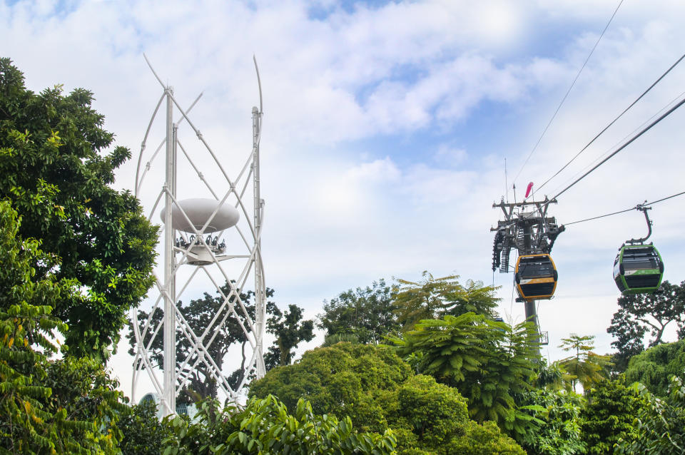 SkyHelix, which is Singapore’s highest open-air panoramic ride, offers a 360° view of Sentosa and its environs. (Image: Mount Faber Leisure Group))