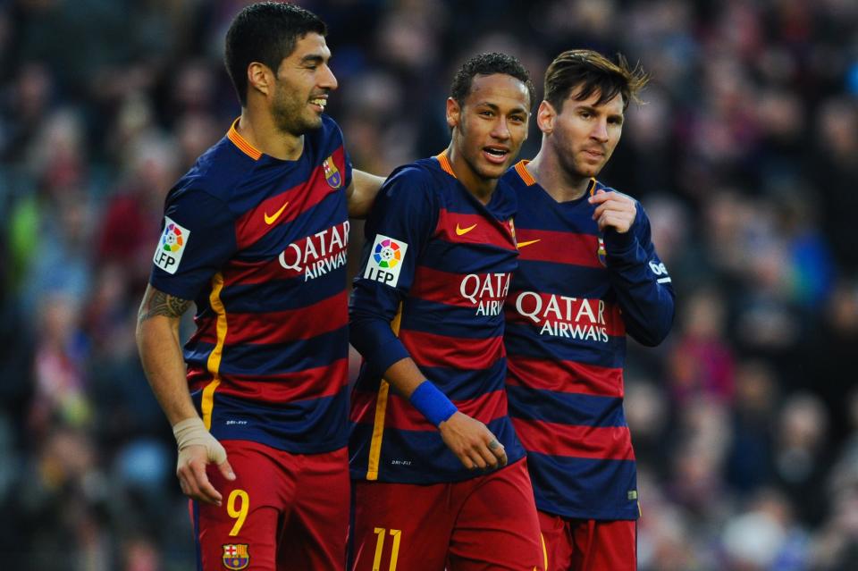 MSN: Lionel Messi, Luis Suarez and Neymar.