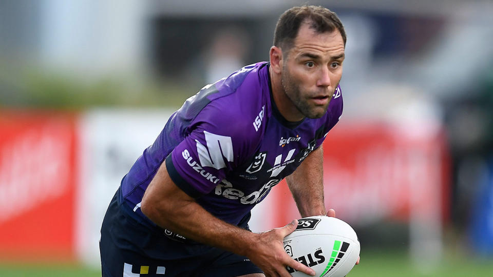 Seen here, Cam Smith in action against Manly in round 16 of the NRL.