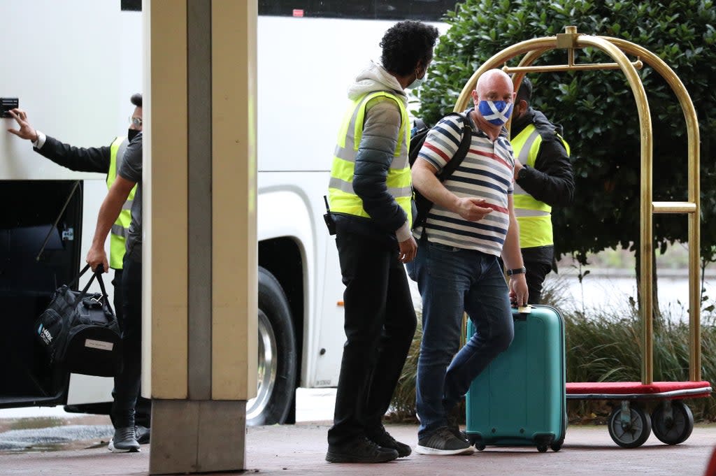 Ministers are said to be considering abandoning hotel quarantine for fully vaccinated travellers (Jonathan Brady/PA) (PA Archive)