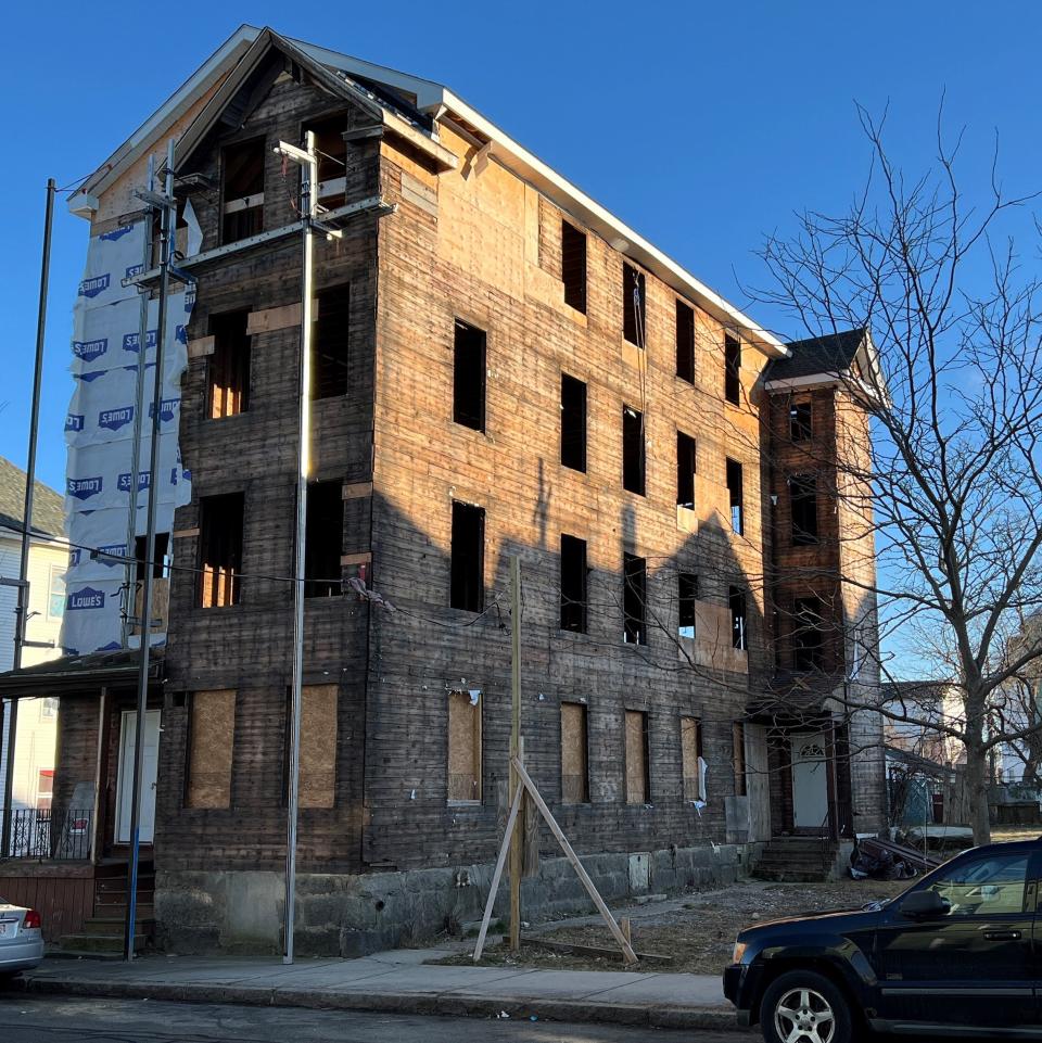 The plan for 192 Sawyer St. is to convert the former four, four-bedroom apartment building with no off-street parking, into an eight-apartment building, each with two bedrooms, with four on-site parking spaces and six bike racks.
