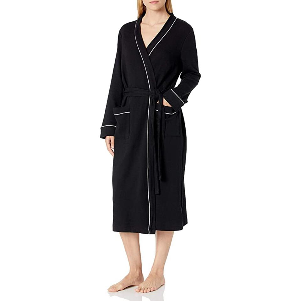 Amazon Essentials Women's Lightweight Waffle Full-Length Robe