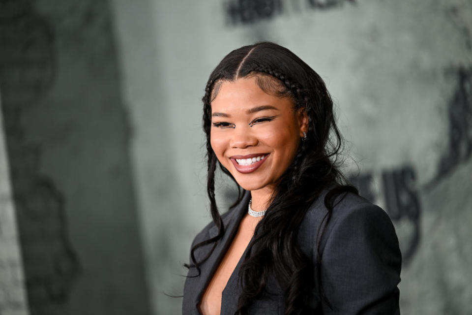 Storm smiling at the premiere of The Last of Us