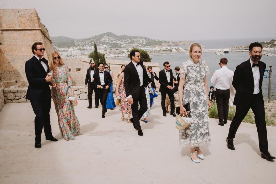 Paola Fendi Wore Dresses Designed by Kim Jones and Pierpaolo Piccioli During Her Wedding Weekend in Ibiza