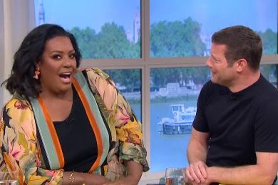 Alison Hammond, with her This Morning co-host Dermot O’Leary, is the only woman nominated in the presenter category at the upcoming NTA’s (ITV)