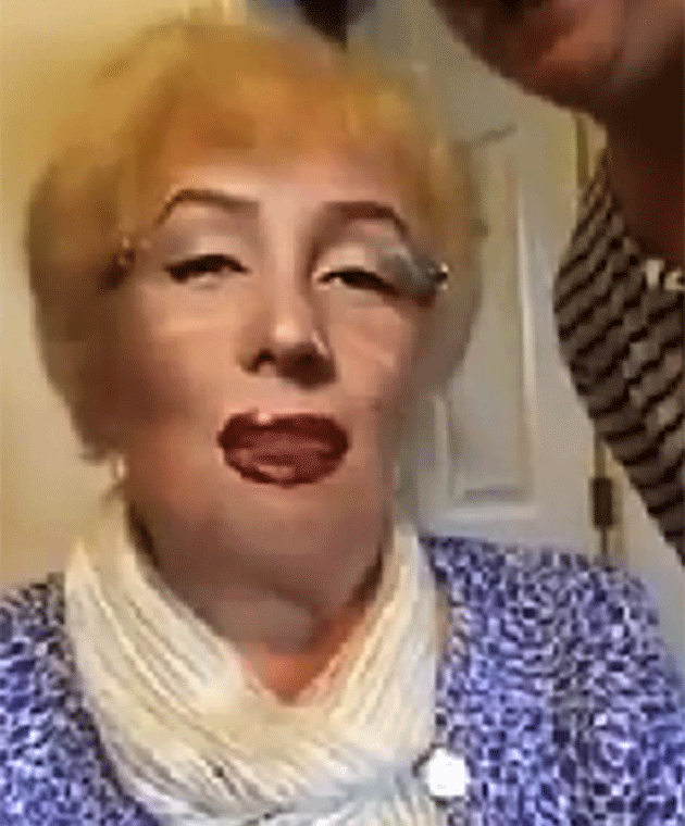 Granny as Marilyn Monroe. Photo: YouTube