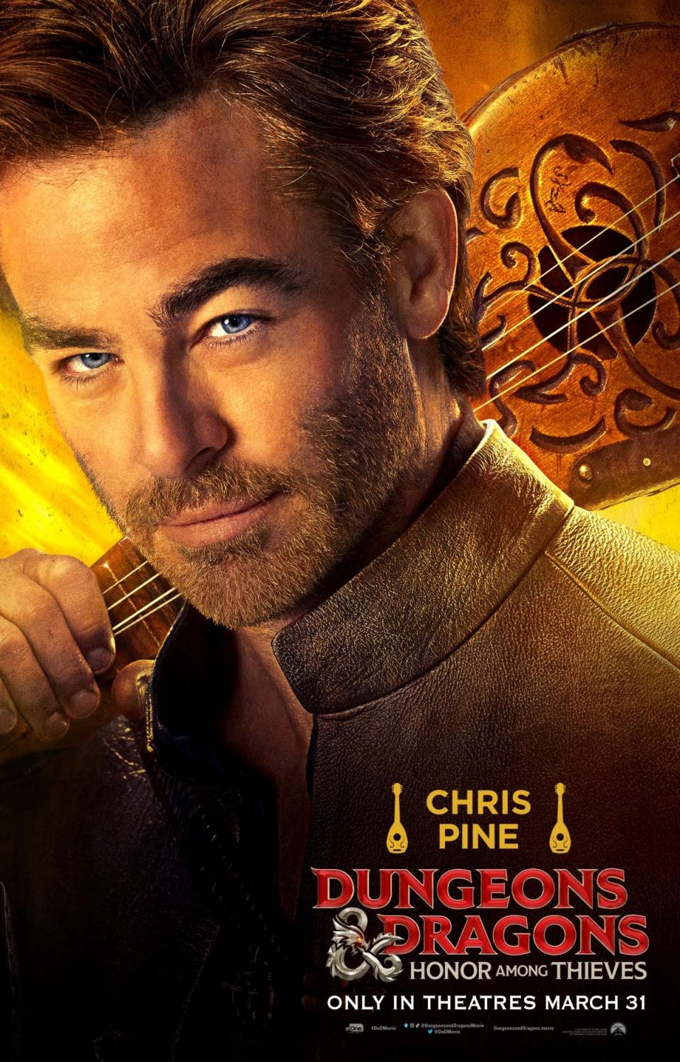 dungeons and dragons honor among thieves poster Chris Pine