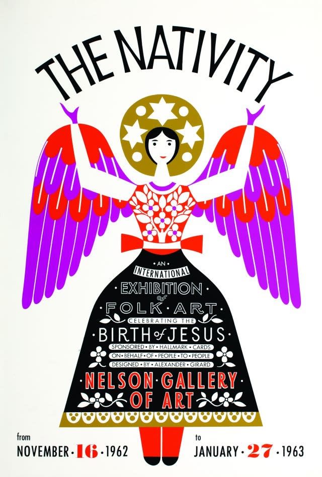 Poster for "The Nativity" folk art exhibition