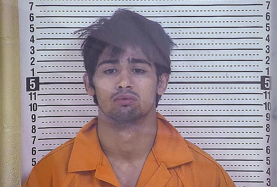 This image provided by the Taylor County Detention Center shows Charles Escalera. Authorities say a college wrestler in Kentucky was killed by a teammate at a private Christian university. Police say 18-year-old Josiah Kilman was pronounced dead at a hospital after officers were called early Saturday to Campbellsville University in central Kentucky. The freshman from Columbia Falls, Montana, was found unresponsive in his dorm room. A campus lockdown was lifted that evening after the arrest of Escalera, a sophomore from Moore, Oklahoma. (Taylor County Detention Center via AP)