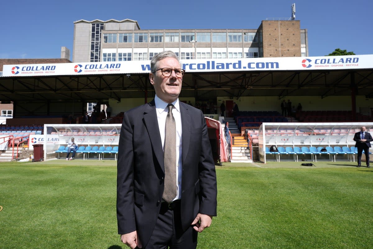 Labour Party leader Sir Keir Starmer visited minor league clubs during the election (Stefan Rousseau/PA) (PA Wire)